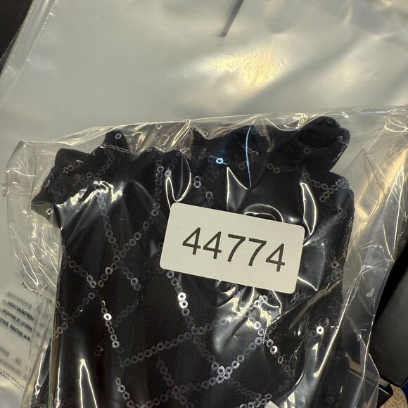 New American Living Dress Women 6 Black Shift Midi Zipper Sequin Sleeveless - Picture 9 of 9